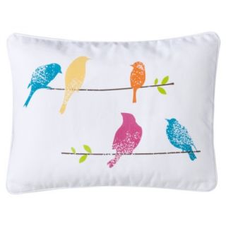 Birds Multicolor Decorative Pillow