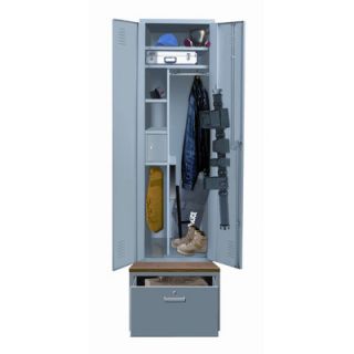 Hallowell TaskForceXP One Wide Single Tier Locker with Pedestal Base in Hallo