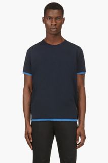 Marc By Marc Jacobs Navy Layered T_shirt