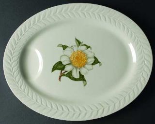 Haviland Regents Park Camellia 16 Oval Serving Platter, Fine China Dinnerware  