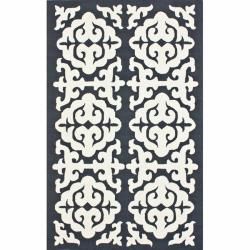 Nuloom Handmade Marrakesh Grey Wool Rug (76 X 96) (GreyPattern AbstractTip We recommend the use of a non skid pad to keep the rug in place on smooth surfaces.All rug sizes are approximate. Due to the difference of monitor colors, some rug colors may var