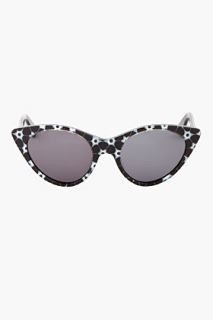 Opening Ceremony Black Floral Cat Eye Sunglasses