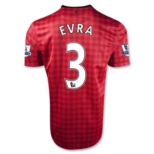 Nike Manchester United 12/13 EVRA Home Soccer Jersey