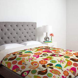 DENY Designs Valentina Ramos Little Birds Duvet Cover Multicolor   13508 DUWTWI,