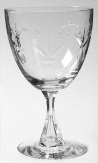 Tiffin Franciscan 17624 3 Water Goblet   Stem #17624, Cut