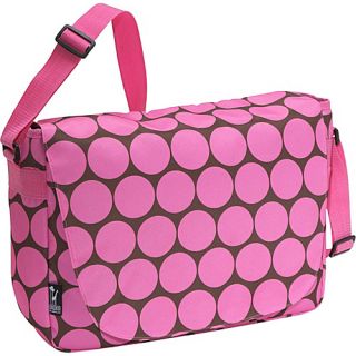 Big Dots Pink Laptop Messenger Bag   Big Dots