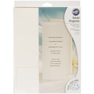 Tri fold Programs 50/pkg keep With Tradition