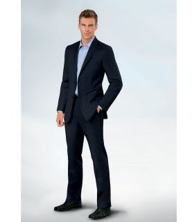 NEW Joseph Slim Fit 2 Button Plain Front Wool Suit  Grey Microstripe JoS. A. Ba