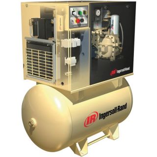 Ingersoll Rand Rotary Screw Compressor w/Total Air System   200 Volts, 3 Phase,