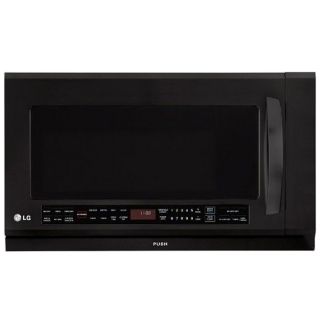 Lg Over The Range Black Microwave (refurbished) (BlackExtenda vent to catch smoke from burnersWarming lamp uses a radiant heating element to keep food warmKeep quiet QuietPower vent systemHumidity sensing technology determines when food is cooked and auto