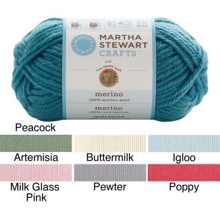 Lion brand Martha Stewart Blue Merino Wool Yarn (120 Yards)