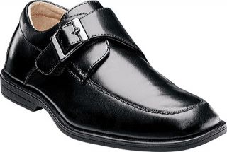 Boys Florsheim Reveal Monk Jr.   Black Smooth Leather Loafers