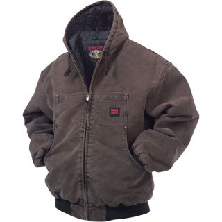 Tough Duck Washed Hooded Bomber   2XL, Chestnut