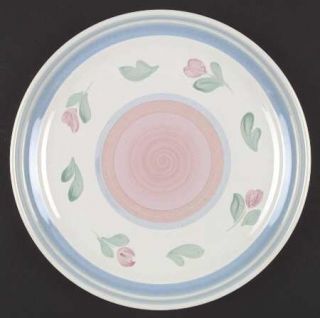 International Capri Dinner Plate, Fine China Dinnerware   Pink Flowers, Pink Cen
