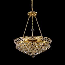 Flush Mount Or Hanging Crystal Chandelier