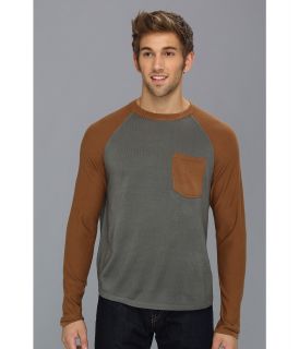 UNIONBAY L/S Carver Raglan Sweater Mens Sweater (Gray)