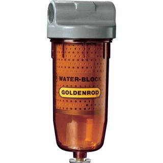Goldenrod Water Block Fuel Filter   1in. Fittings, Model# 496