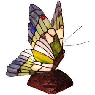 Tiffany style Butterfly Bronze Table Lamp