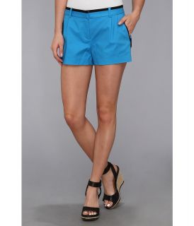 MICHAEL Michael Kors Pleated Zip Short Womens Shorts (Blue)
