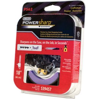 Oregon PowerSharp Replacement Chain and Sharpening Stone For 18in. Chain Saws