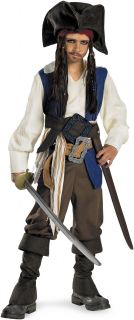 Pirates of the Caribbean 4 On Stranger Tides   Captain Jack Sparrow Child Costum