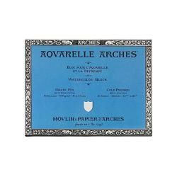 Arches 12 inch X 16 inch Acid free Cold press Watercolor Paper Block (12 inches x 16 inchesPaper weight 300 poundsSheets 10 pre stretchedFinish Cold press )