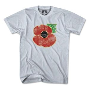 Objectivo England Poppy Remembrance T Shirt (White)