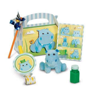 Hippo Blue Party Favor Box