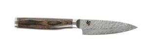 Shun Shun Premier Paring Knife, 4 in Blade w/ Walnut PakkaWood Handles