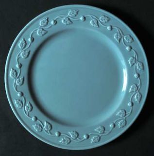 Enesco Ene6 Dinner Plate, Fine China Dinnerware   Countrygate,Blue,Embossed Leav