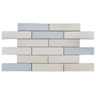 Somertile 3x12 in Alaskan Craquelle Mix Ceramic Wall Tiles (case Of 16 Tile) (CeramicDimensions 2.875 inches long x 11.875 inches wide x .375 inch thick Square footage per tile box 4 square feetInstallation Easy to install 2.875 inches long x 11.875 in