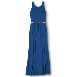 Merona Womens Maxi Dress w/Belt   Influential Blue   XL