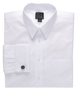 Pinpoint Oxford Point Collar French Cuff Dress Shirt Big or Tall JoS. A. Bank