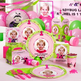 Ladybugs Oh So Sweet 1st Birthday   Personalized Party Theme