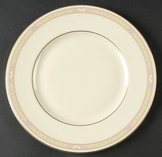 Royal Doulton Cassandra Salad Plate, Fine China Dinnerware   Blue Diamond/Pink R