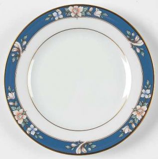 Noritake Prescott Bread & Butter Plate, Fine China Dinnerware   Commander, Blue