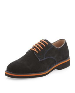 Jay Suede Lace Up Oxford, Black