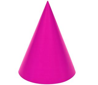 Hot Pink Cone Party Hats