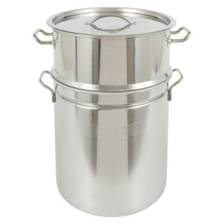 Bayou Classic Stainless Stockpot & Steamer   40 Qt.