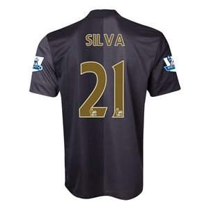 Nike Manchester City 13/14 SILVA Away Soccer Jersey
