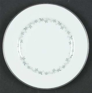 Royal Doulton Cadence Bread & Butter Plate, Fine China Dinnerware   Band Of Gray