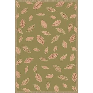 Leaf Floral Green Rug (411 X 76)