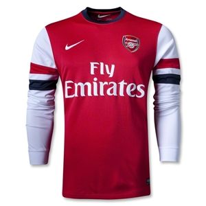 Nike Arsenal 12/14 LS Home Soccer Jersey