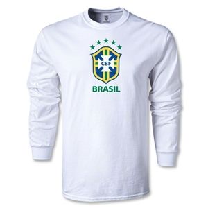 Euro 2012   Brazil LS T Shirt (White)