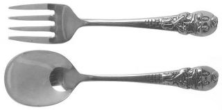 Oneida Humpty Dumpty (Stainless) 2 Pc Baby Set (BF, BS)   Stainless,18/8,Betty C