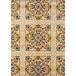 Gold/ Beige Transitional Area Rug (710 X 10)