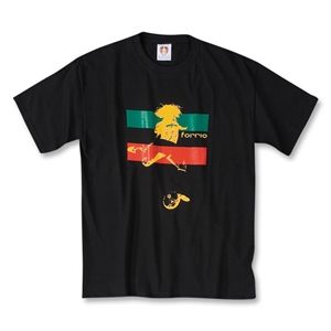 Forrio Kickers Stripe Soccer T Shirt (Black)