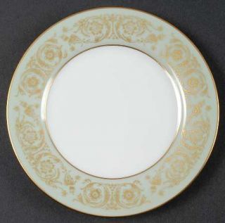Noritake Viscount Bread & Butter Plate, Fine China Dinnerware   Gold Flowers & C