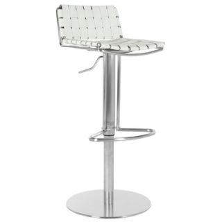 Safavieh Frank 22.8 Adjustable Bar Stool  FOX3000 Seat Finish White