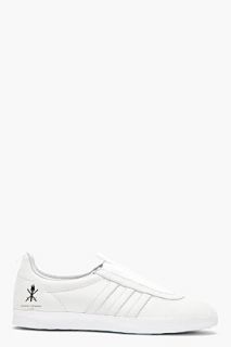 Adidas Originals By O.c. Grey Leather Tae Kwon Do Gazelle Sneakers